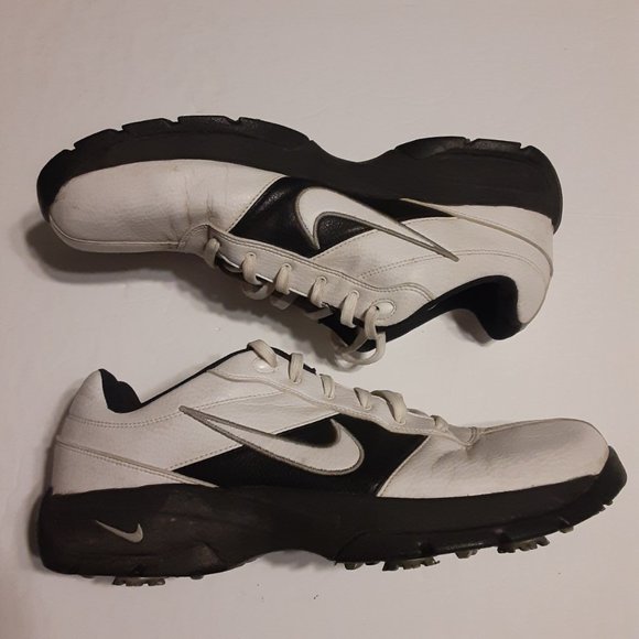Nike Performance Men's Black/White Soft Spike Golf Shoes 312240-111 Size 9 - Picture 4 of 7
